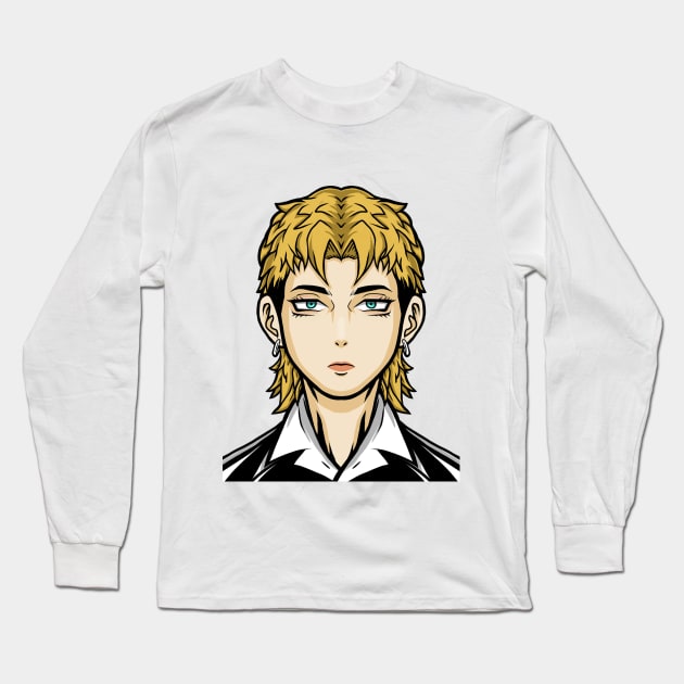 Mullet Long Sleeve T-Shirt by Luckyart11